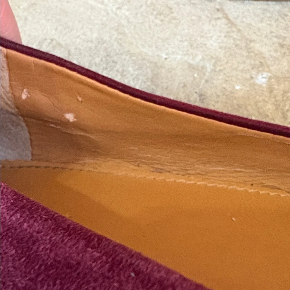J Crew sz 9.5 plum colored suede flats